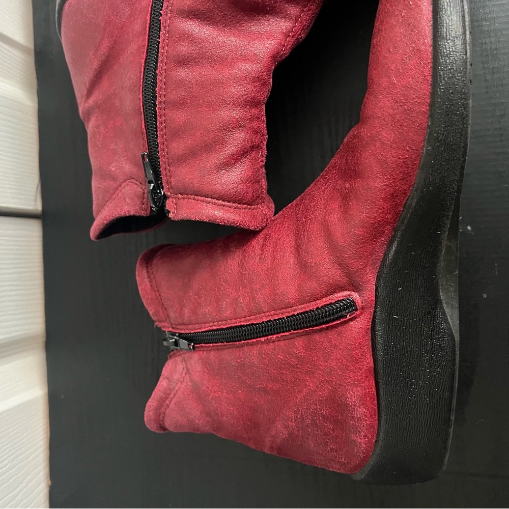Arcopedico L19 Red Ankle Boots US 8 EU 39 - Picture 6 of 12